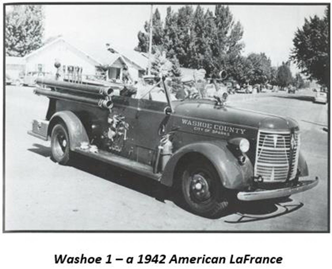 WASHOE 1 - A 192 AMERICAN LAFRANCE